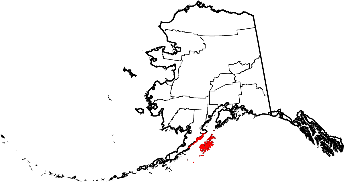 Carte de l'archipel Kodiak